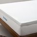 Linenspa Matrastopper 80 x 190 cm, 5 cm hoog, matrastopper met gel traagschuim en wasbare overtrek met ritssluiting, Oeko-Tex, wit