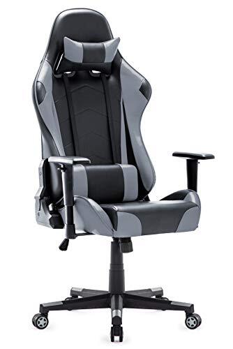 IntimaTe WM Heart Gaming stoel, ergonomische bureaustoel, verstelbare bureaustoelen, verstelbare racestoelen, pc-gamingstoel met hoge rugleuning met armen en rugsteun