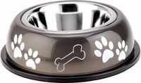 Nobby eetbak nice diner anti slip, onomstootbaar zwart 19 cm - 2 ST à 500 ML