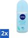 Nivea Energy Fresh Deodorantroller voor dames - 48 uur langdurige bescherming - 50 ml - Voordeelverpakking - 2 stuks