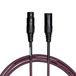 Cascha Standaard Line Microfoonkabel (XLR), paars, 2 m