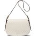 Michael Kors Medium Flap Messenger Bag Vanilla/acorn