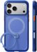 TORRAS Hoesje Geschikt voor Apple iPhone 18 Pro Max - Ostand Q3 Air Spin - Compatibel met MagSafe / Qi2 - Back Cover met Magneet - 360° Draaibare Ring Standaard - Blauw