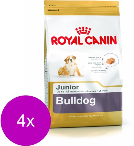 Royal Canin Bhn Bulldog Puppy - Hondenvoer - 4 x 3 kg