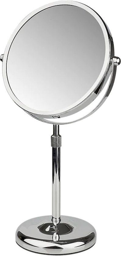 Gérard Brinard Eurocompact van den Brink Chrome spiegel met standaard - 5x vergroting - Ø20cm