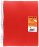 Grafoplas 39884051 map met 40 hoesjes, rood, A4