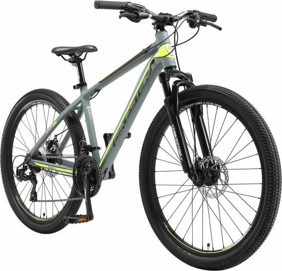 bikestar hardtail MTB, Sport, 26 inch, 21 speed, grijs/geel
