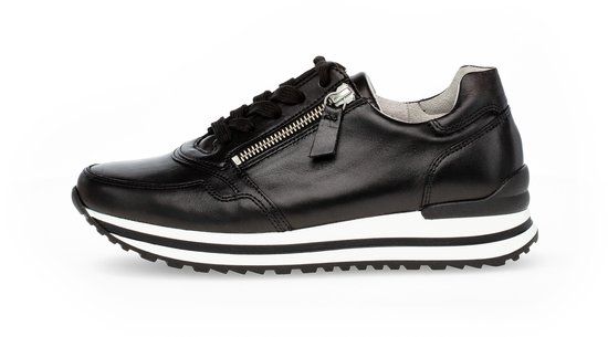 Gabor Dames Sneakers - Zwart - Maat 38 - Suède - Herfst/Winter 2025