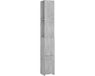 vidaXL Armoire de salle de bain 25x26,5x170 cm bois de melaminé gris béton