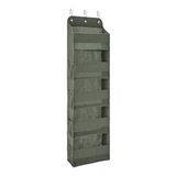 Amazon Basics Over de deur organizer met 5 lagen, groot, houtskool