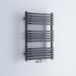 Hudson Reed Arch Moderne Handdoekradiator Met Gebogen Design Verwarming voor Badkamer - Middenaansluiting | 80cm x 50cm - Antraciet