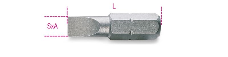 Beta Bits voor sleufschroeven 861LP 0,5X3