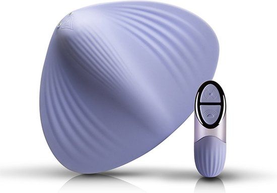 NIYA 5 - Multifunctionele Unisex Vibrator met Afstandsbediening - Lichtblauw