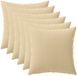 vidaXL - Kussensloop - 6 stuks - HEERLEN - Beige - 40 x 40 cm - Polyester