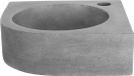 Differnz Cleo Hoekfontein - Beton donkergrijs - 31.5 x 31.5 x 10 cm