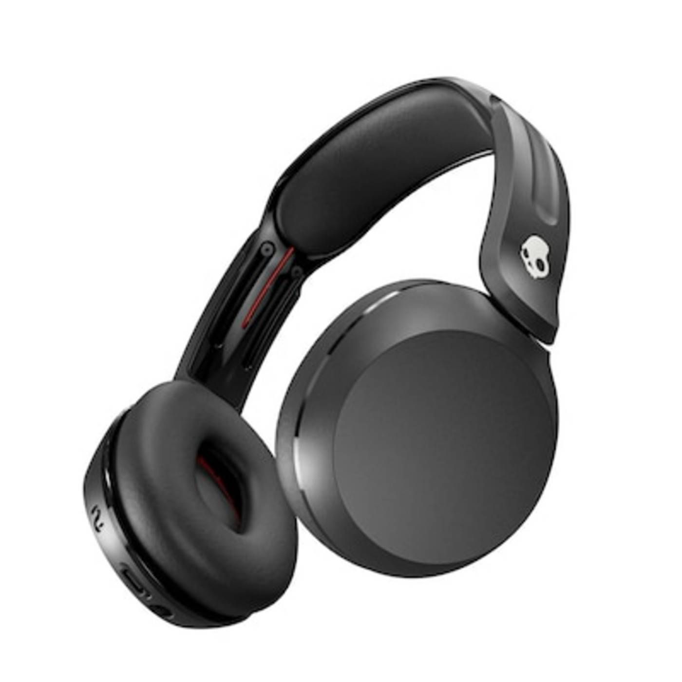 Skullcandy Icon 180 Bluetooth-hoofdtelefoon, draadloos, tot 50 uur batterijduur, licht en eenvoudig mee te nemen, stabiele grip, water- en zweetbestendig, microfoon voor iPhone Android, zwart