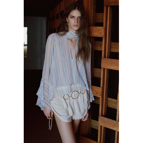 Mango gestreepte blouse multi