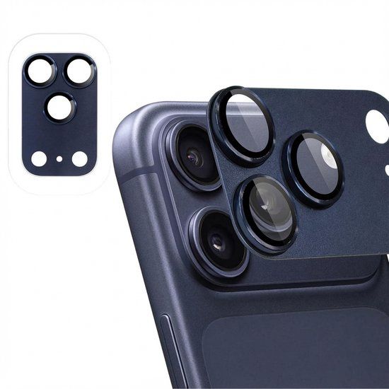 imoshion Camera Lens Protector - Geschikt voor Apple iPhone 17 Pro - 2 Pack - Deep Blue