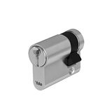 Yale YC052KD271003N1 Euro-veiligheidscilinder, vernikkeld, 27/10 mm, 3 sleutels