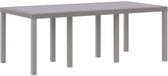 vidaXL Table de jardin gris clair 200 x 100 x 73 cm polyrotin