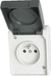 Anders Voltman 2-polige contactdoos + waterdichte aarde Aquatop IP54