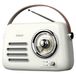 Savio RS-02 Radio portable FM avec Bluetooth 5.3, Blanc