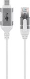 Goobay 74391 USB 3.1 Type A naar RJ45 Kabel, 10m, Wit