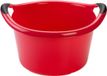 PLASTICFORTE Afwasbak - Set van 2x stuks - 15L - rood - 42 x 40 x 25 cm - met handvatten