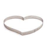 Decora 0064087 geperforeerde roestvrij stalen hartvormige bakkraam, 24 x 22 x 3,5 H cm
