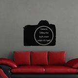 Ambiance Sticker Schoolbordsticker - uitwisbare zelfklevende muurstickers - CAMERA DESIGN - 75x95cm