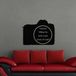 Ambiance Sticker Schoolbordsticker - uitwisbare zelfklevende muurstickers - CAMERA DESIGN - 75x95cm