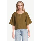 The New Society top met linnen