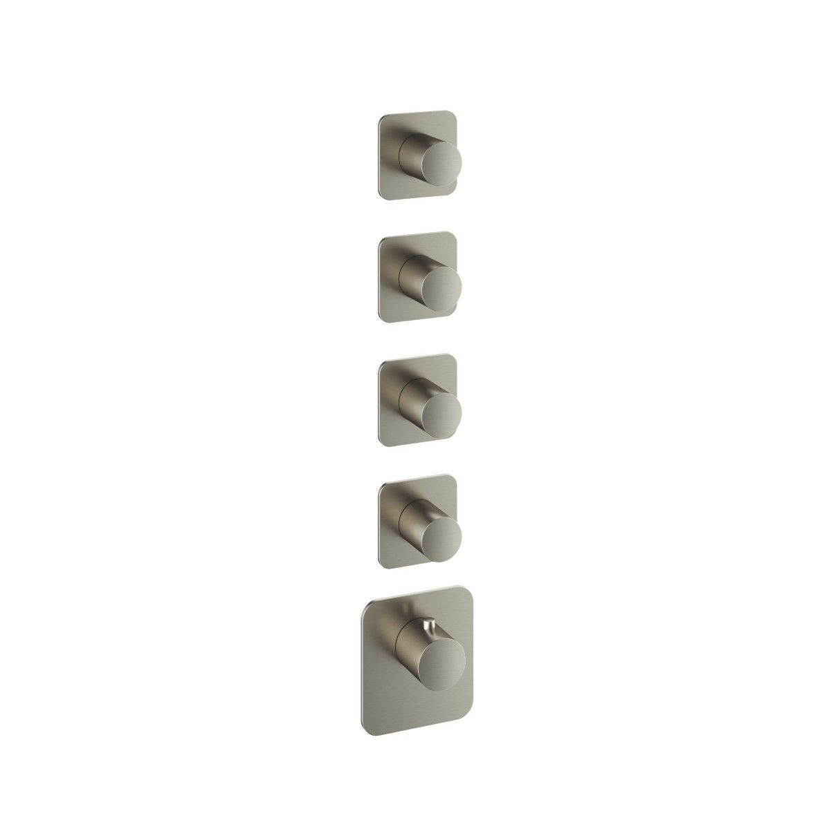 hotbath Gal Afbouwdeel voor Highflow Thermostaat met 4 stopkranen Geborsteld nikkel PVD GLF014EXTGNP