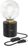 Calex Lampe de table | 1x E27 Max 60W | Or