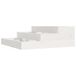VidaXL Plantenbak 78x78x27 cm massief grenenhout wit