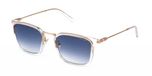 Police SPLP27 Lunettes de soleil unisexe transparent carré bleu 54mm