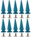 Spikes Spikes-set, 10 pièces, rivets coniques, 10 x 26 mm, bleu