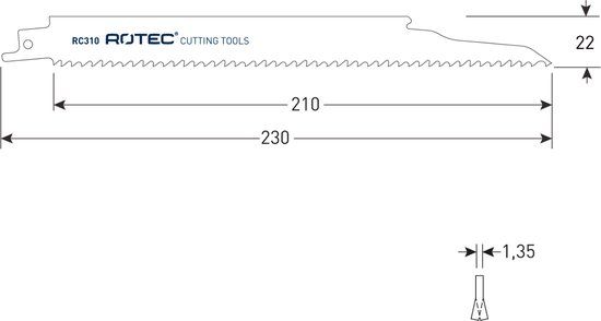Rotec Reciprozagen RC310 / (VPE 5 stuks)