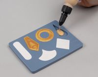 Sculpey Boetseermal geometric - Blauw
