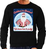 Bellatio Decorations Shoppartners Bv Foute Kersttrui / sweater - Christmas in Brabant we know how to party - zwart voor heren - kerstkleding / kerst outfit XL