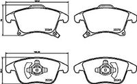 HELLA 8DB 355 025-201 Remblokkenset - T2501