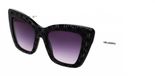 GAFAS Karl Lagerfeld 6158s Dames Zonnebril Zwart Black 6/CAT3 Vrouw