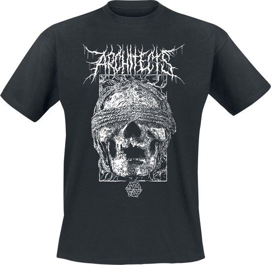 Architects Blindfolded Skull Unisex T-shirt - Zwart - S
