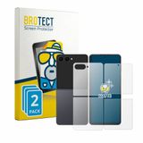 BROTECT - Screenprotector voor Samsung Galaxy Z Flip 8 (Voor+Achter) - Folie Beschermfolie matte 2 Stuks