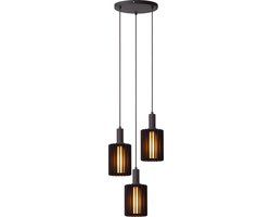 Lucide LAMBRES - Hanglamp - 3xE27 - Zwart