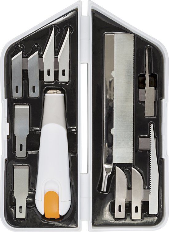 Fiskars Mes beitel en zaagset l: 15 cm b: 3 cm 1 set