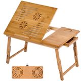 TecTake 401655 laptopstandaard Bruin