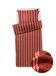 HEMA Housse de couette 140x200/220cm coton doux rayé marron