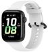 Wigento Honor Watch 5: Eenvoudig, effen design, sluiting, zacht siliconen vervangende band, wit
