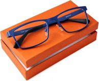 Silac Blue Metal 7306 Reading Glasses +2.75